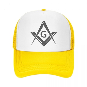 Gorra de béisbol Master Mason Blue Lodge con escuadra y brújula, ajustable, varios colores, de sarga de algodón - Product Image 4