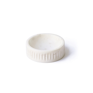 Tazón Artesanal de Mármol Blanco Opulento, Hecho a Mano con Piedra Natural, Elegante Vajilla para Cocina y Comedor, Precio de Mayoreo - Product Image 1