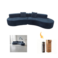Zeitgenössisches Gebogenes Sofa in Box Vakuumkomprimierte Modulare Couch Premium-Stoff Wohnzimmermöbel für Großhandelsimporteure