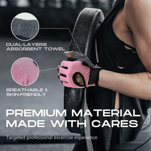 Guantes Deportivos Unisex con Agarre Fuerte para Gimnasio, Entrenamiento con Pesas, Guantes Deportivos de Medio Dedo, Guantes sin Dedos para Entrenamiento de Fuerza - Product Image 3