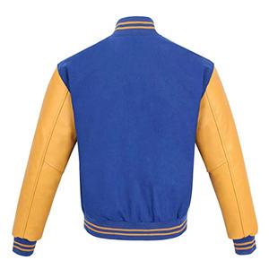 Veste de baseball en coton personnalisée pour hommes vente en gros décontractée style Letterman avec décoration brodée pour la saison d'hiver - Product Image 3