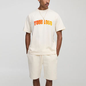 Printed Logo 100% Cotton Midweight Solid Streetwear Men's Regular Fit Eco-Friendly Breathable 2 Piece <b>Set</b> - Product Image 6