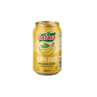 Bananen sap pulp 330ml blikje Lage minimale bestelhoeveelheid Gratis monster Natuurlijk gearomatiseerd 80% zuiverheid Fruit sap drank OEM drankje Vietnam ISO HALAL