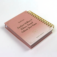 Individuell Bedruckter 2026 Lernkalender A5 mit Goldspiralbindung, Papier-Tagebuch, Planer, Notizbuch für Tägliche, Wöchentliche und Monatliche Terminplanung