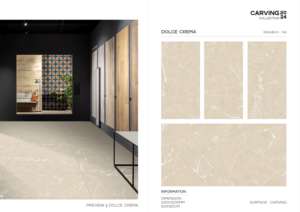 Azulejos de Porcelana Esmaltada con Textura Tallada de Primera Calidad, 600x1200mm, Azulejos Decorativos de Gran Formato para Paredes y Pisos Modernos - Product Image 2