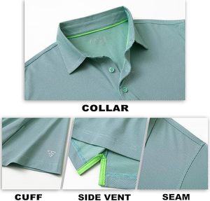 Camisetas para Hombre, Deportivas, de Secado Rápido, Jacquard, Ligeras, con Textura, Manga Corta, Cuello Polo - Product Image 5