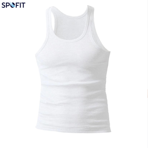 Chaleco de moda para hombre, de algodón y elastano, transpirable, de punto, ajustado, sin mangas, para dormir en casa, informal, para culturismo, acanalado, tallas grandes - Product Image 5
