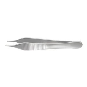 คีมจับเนื้อเยื่อแบบแม่นยำ Adson Fixation Forceps ขนาด 0.50 มม. 1x2 ฟัน 124 มม. ทำจากเหล็กกล้าไร้สนิม สำหรับการผ่าตัดทั่วไป - Product Image 1