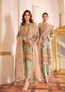 Costume brodé en mousseline de soie, dernier modèle indien du pakistan, tenue de travail lourde, offre spéciale, 2022 - Product Image 3
