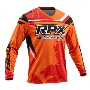 Jersey de Motocross Personalizado con Impresión Sublimada, Transpirable, Resistente al Viento, Ignífugo e Impermeable para Ciclismo, Motocross y Carreras - Product Image 2