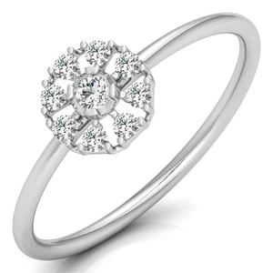 Bague de fiançailles luxueuse en or massif 14 carats, style minimaliste, diamant de laboratoire étincelant, bijoux de mode pour mariage - Product Image 3