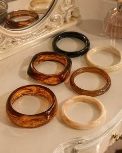 Luxury Resin Statement Bangle Handmade Designer Bracelet for Women Perfect Gift for Mother <b>Wife</b> resin craft - Product Image 5