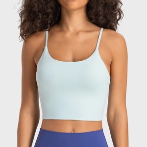 Débardeur court à carreaux personnalisé pour femme, en polyester et élasthanne, respirant, grande taille, écologique, séchage rapide, décontracté pour l'été, vente en gros - Product Image 1