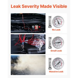 Tester Diagnostico Vuoto EVAP DC 12V con Manometro Pressione Pompa Aria e Misuratore Flusso, Rilevatore di Perdite Fumo Automobilistico 1 Anno di Garanzia per Camion - Product Image 5
