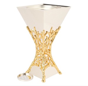 Luxury Bakhoor Burner – Gold & Silver Metal Incense Burner – Arabic Oud Burner for Home Fragrance, Islamic <b>Decor</b> & Gift - Product Image 3