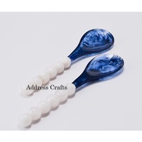 Ensemble de saladiers en résine écologique moderne, fabrication sur mesure, logo personnalisé, couverts à salade de 11 pouces faits à la main, pour usage domestique