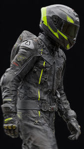 Traje de cuero para motocicleta de invierno para hombre, talla grande, económico, con cremallera, para carreras y conducción en moto - Product Image 5