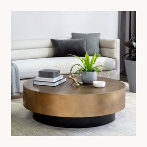 Elegante Mesa de Centro de Metal Dorado, Diseño Moderno y Elegante, Personalizable, Nueva Llegada, Muebles de Decoración para el Hogar de Primera Calidad - Product Image 6
