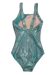 Justaucorps de gymnastique pour filles, personnalisé, en spandex, à paillettes, sans manches, taille élastique, motif vague arc-en-ciel, pour entraînement et danse - Product Image 4