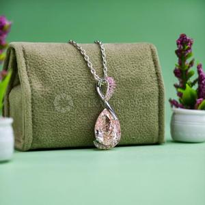 New Design Round & Pear Multi Diamond Lab Created Diamond <b>Pendant</b> in 10K 14K 18K <b>Solid</b> <b>Gold</b> Diamond <b>Pendant</b> for Women's - Product Image 2