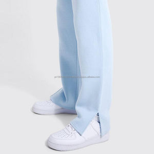Pantalons évasés pour hommes, nouvelle mode, respirants, en toile, taille haute élastique, sur mesure, légers, de haute qualité - Product Image 4