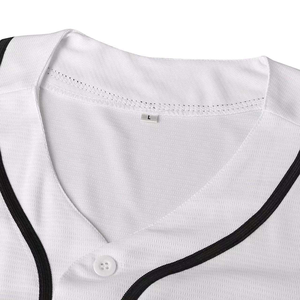 Maillot de baseball unisexe personnalisable grande taille style streetwear américain coupe ample et courte - Product Image 3