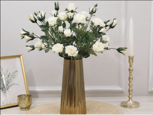Luxury <b>Gold</b> Metal Flower <b>Vase</b> Modern Decorative Table <b>Vase</b> Tall Centerpiece <b>Vase</b> for Living Room Wedding Home Decor - Product Image 4