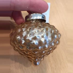 Ornements de Noël suspendus de style traditionnel, finition argentée, vintage, pour la maison, boîte, Père Noël, décorations d'arbre - Product Image 1