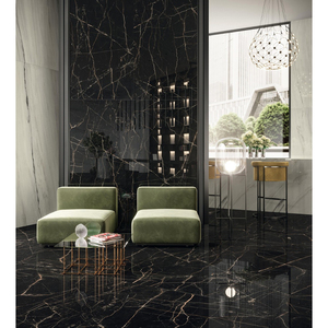 Carrelage en granit noir indien de qualité supérieure, design Swirl Sea Forest, poli, pour revêtements de sol de luxe à bon prix - Product Image 5
