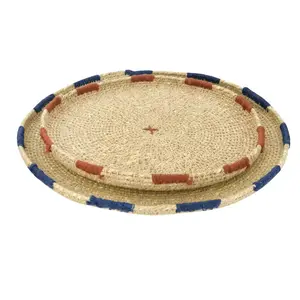 新型号最优惠的价格，餐桌上的盘子图案，由海草壁挂装饰制成，用于厨房