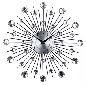 Wood And <b>Metal</b> Wall <b>Clock</b> Abstract Quartz Analog Office Living Room Decoration Gifting Use <b>Clock</b> - Product Image 5