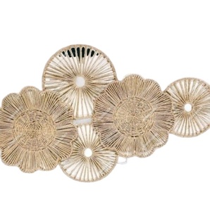 Cesta Colgante de Mimbre Natural para Pared, Decoración de Césped de Mar, Juego Bohemio, 5 Cestas de Arte PARA EL Hogar, Plato Colgante de Pared de Bambú para Boda - Product Image 1