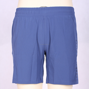 Pantalones cortos informales ligeros de poliéster para hombre, pantalones de entrenamiento de secado rápido transpirables, cintura media elástica para deportes de verano para correr - Product Image 1