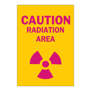 Señal de Advertencia de Área Radiada - Señal de Seguridad de PVC para Laboratorio, Hospital y Uso Industrial - Product Image 2
