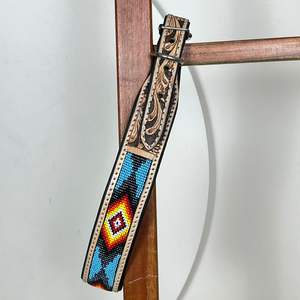 Collares de perro para mascotas de cuero genuino duradero suave y cómodo de lujo de alta resistencia, Collar para mascotas con cuentas de cuero mecanizado a mano de último diseñador - Product Image 5