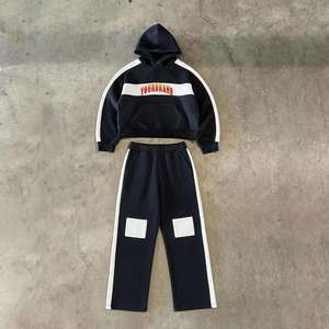 ชุดวอร์มผ้าฝ้ายหนาน้ำหนักมาก สีพื้น สำหรับผู้ชาย ขายส่ง - Product Image 4