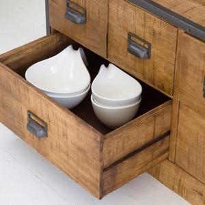 Librería Vandana Maxima de metal Pebble y madera de mango - Product Image 4