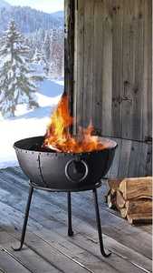 <b>Portable</b> Steel <b>Fire</b> <b>Pit</b> Bowl Outdoor Garden Bonfire <b>Pit</b> with Stand for Camping Patio Backyard - Product Image 1
