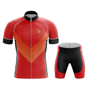 Ensembles de Vêtements de Cyclisme Légers et Respirants en Polyester 100% à Impression Numérique, Logo Personnalisé, Service OEM, Vente en Gros, Séchage Rapide, Écologiques - Product Image 1