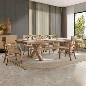 Chaise de salle à manger en teck au design moderne avec un matériau durable pour la maison et le jardin - Product Image 6