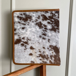 Custom Branded Hand <b>Tooled</b> <b>Leather</b> & Cowhide Portfolio Premium High Quality Document Case Business File Folder Ring Binder Cover - Product Image 5