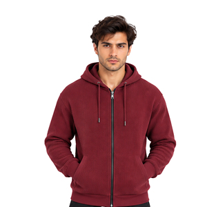 Mens Waffle Knit Hoodie Casual <b>Long</b> Sleeve Thermal Pullover Streetwear Winter Sports Custom Hooded <b>Sweatshirt</b> Wholesale Clothing - Product Image 6