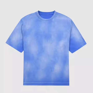 เสื้อยืดโอเวอร์ไซส์คอกลม น้ำหนักเบา พิมพ์โลโก้ตามสั่ง ผ้าฝ้าย 100% เป็นมิตรกับสิ่งแวดล้อม แห้งเร็ว ระบายอากาศดี ซักแบบแอซิดวอช สำหรับผู้ชาย สีพื้น - Product Image 5