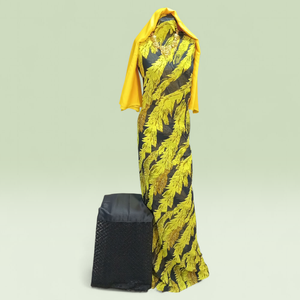 <b>Red</b> Geometric Fransawi Dirac with Black Shawl | Luxury Somali Wedding Party Maxi Dress for Women - Product Image 6