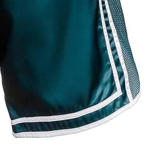 Shorts de Muay Thai personnalisés avec logo, vente en gros, vêtements de combat, shorts d'entraînement pour hommes et femmes adultes, kickboxing, MMA, sports, satin, séchage rapide - Product Image 5