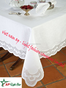 Elegant and Luxurious Linen <b>Tablecloth</b> with Fresh Cross-Stitch Embroidery High Quality New Fresh Needlework Crafts - Product Image 5