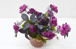Tabletop Aluminum Hammered Texture Cone Shape Two Toned Color Nickel Plated Flower <b>Vase</b> <b>Unique</b> Style Fancy Wedding Flower <b>Vase</b> - Product Image 4