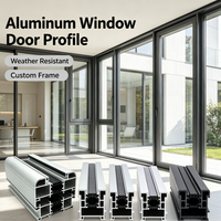 Profilé en aluminium extrudé haute résistance, section coupée sur mesure pour projet de construction de panneaux solaires
