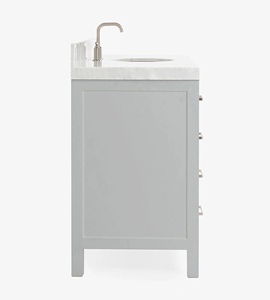 Mueble de Baño Abigail Personalizado de 54 Pulgadas, Mueble con Lavabo Individual, Solo 7 Opciones de Acabado, Fabricante OEM de Vietnam - Product Image 3