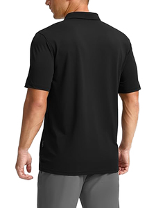 Polo de haute qualité 100% polyester, séchage rapide, logo brodé personnalisé, blanc, pour homme - Product Image 6